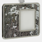 Birkenrinde Rahmen-Ornament Silber (Rechts)