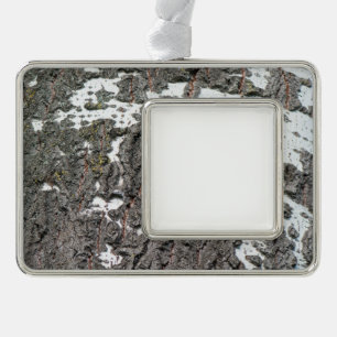 Birkenrinde Rahmen-Ornament Silber