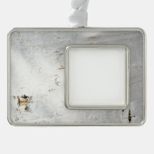 Birkenrinde Rahmen-Ornament Silber