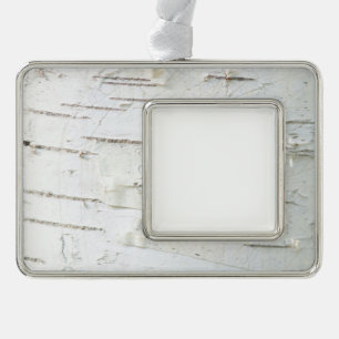 Birkenrinde Rahmen-Ornament Silber