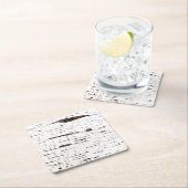 Birkenrinde Rechteckiger Pappuntersetzer (Vor Ort)