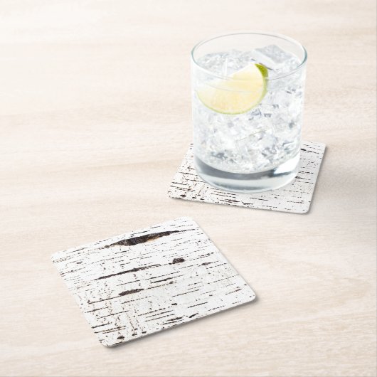 Birkenrinde Rechteckiger Pappuntersetzer (Vor Ort)