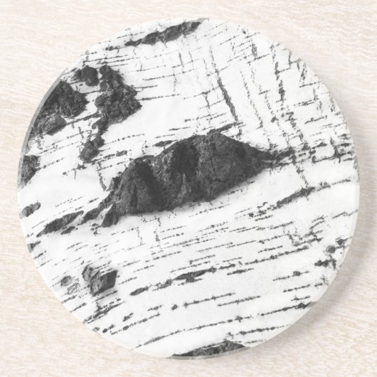 Birkenrinde Sandstein Untersetzer (Vorne)