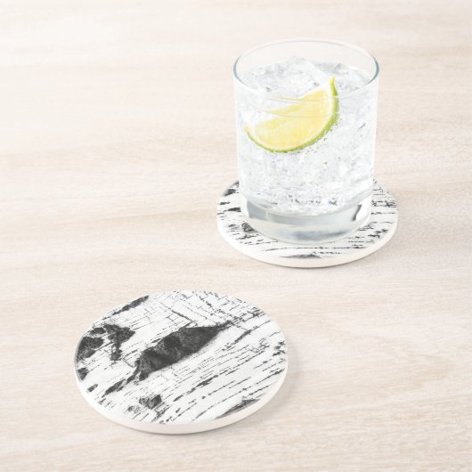 Birkenrinde Sandstein Untersetzer (Seite)