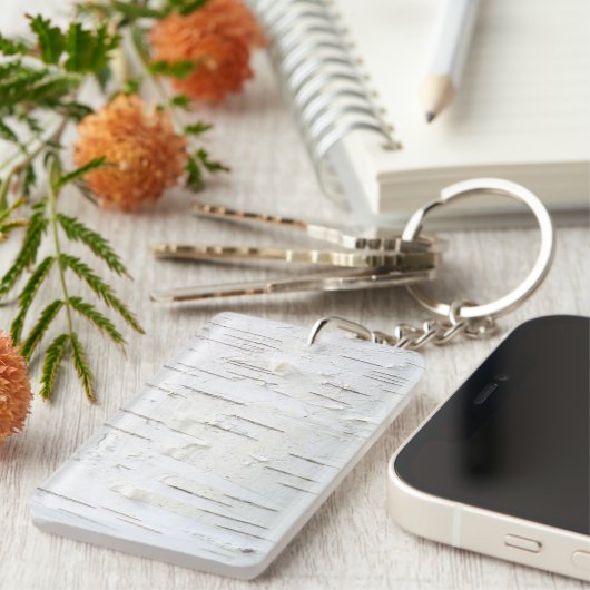 Birkenrinde Schlüsselanhänger (Vorderseite rechts)