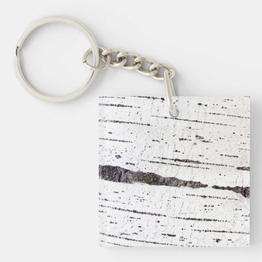 Birkenrinde Schlüsselanhänger (Vorderseite)