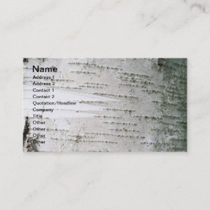 Birkenrinde Visitenkarte