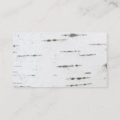 Birkenrinde Visitenkarte (Rückseite)