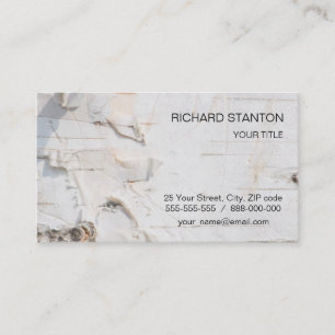 Birkenrinde Visitenkarte