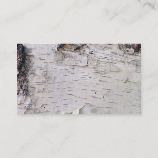 Birkenrinde Visitenkarte (Rückseite)