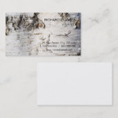 Birkenrinde Visitenkarte (Vorne/Hinten)