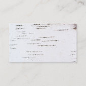 Birkenrinde Visitenkarte (Rückseite)