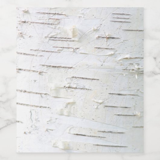 Birkenrinde Weinetikett (Einzelnes Label)