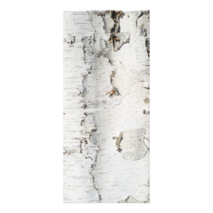 Birkenrinde Werbekarte