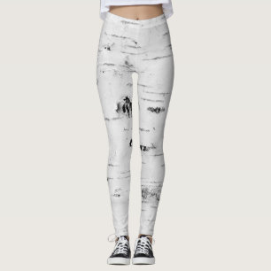 Birkenrindenmuster Leggings