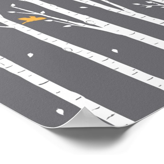 Birkenvögel Poster (Ecke)