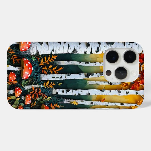 Birkenwald Case-Mate iPhone Hülle (Rückseite (Horizontal))