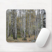 Birkenwald-Foto auf Mauspad (Mit Mouse)