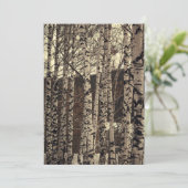 Birkenwald Natur Einladung (Stehend Vorderseite)