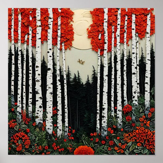Birkenwald Poster (Vorne)