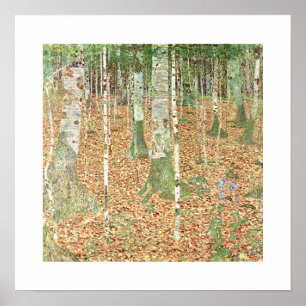 Birkenwald von Gustav Klimt Poster