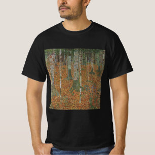 Birkenwald von Gustav Klimt, Vintage Art Nouveau T-Shirt