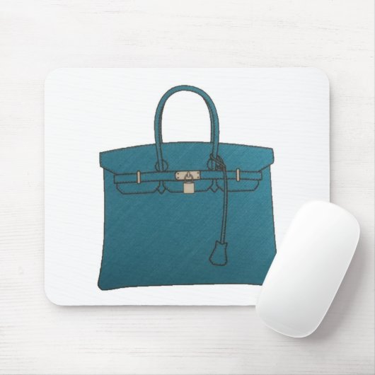 Birkin Taschen-Taschen-Blau Mousepad (Mit Mouse)