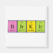 Birkir-Periodenmagnet Magnet (Vorne)