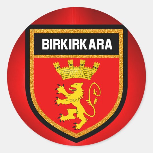 Birkirkara Flag Runder Aufkleber (Vorderseite)