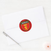 Birkirkara Flag Runder Aufkleber (Umschlag)