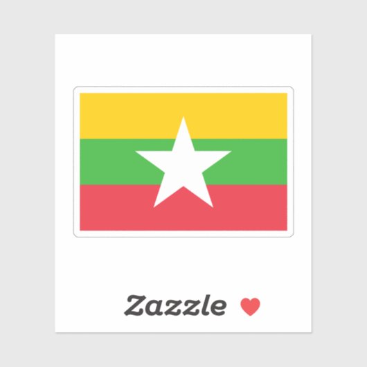 Birma (1989) aufkleber (Blatt)