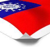 Birma Flag Poster Print (Ecke)