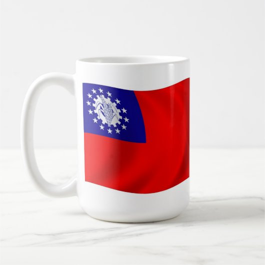 Birma-Flag-Tasse Kaffeetasse (Links)