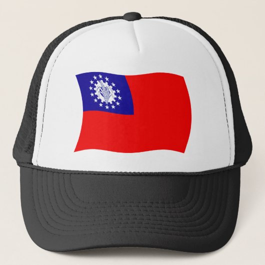 Birma-Flag Truckerkappe (Vorderseite)