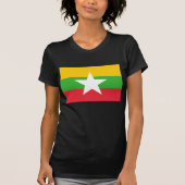 Birma-Flagge; Myanmar T-Shirt (Vorderseite)