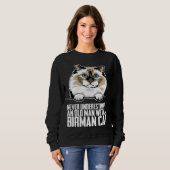 Birma-Katze Birma-Kätzchen Birma-Mutter 1 Sweatshirt (Vorne ganz)