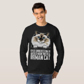 Birma-Katze  Birma-Kätzchen  Birma-Mutter  1 T-Shirt (Vorne ganz)