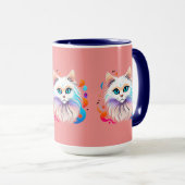 Birma Katze - Farbige Illustration Tasse (VorderseiteRechts)
