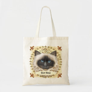 Birma-Katze Fleur De Lis Tragetasche