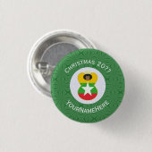 Birma/Myanmar Fahne Engel Weihnachten Personalisie Button (Vorne & Hinten)