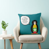 Birma Myanmar im Gespräch mit Frau Penguin Persona Kissen (Stuhl )