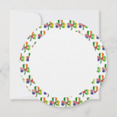 Birma Myanmar Irish USA Kleeblatt Birthday Einladung (Rückseite)