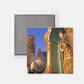 Birma (Myanmar), Rangoon (Yangon)-Tempel Magnet (Vorderseite/Rückseite)