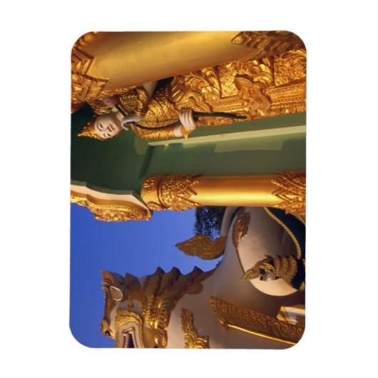 Birma (Myanmar), Rangoon (Yangon)-Tempel Magnet (Vertikal)