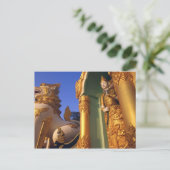 Birma (Myanmar), Rangoon (Yangon)-Tempel Postkarte (Stehend Vorderseite)