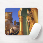Birma (Myanmar), Rangun (Yangon) Tempel Mousepad (Mit Mouse)