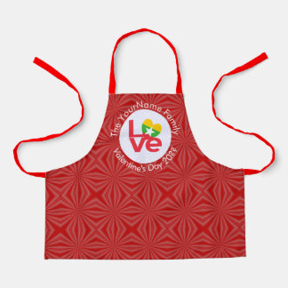 Birma/Myanmar - Rote LIEBE Personalisiert Schürze