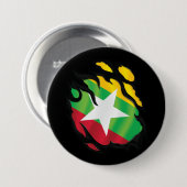 Birma-Rippfahne Button (Vorne & Hinten)