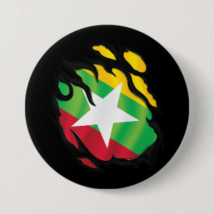 Birma-Rippfahne Button