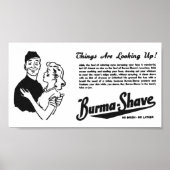 Birma Shave Adoring Poster (Vorne)